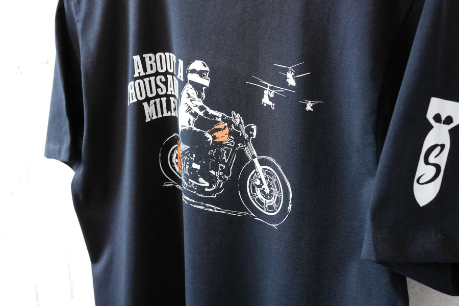 ABOUT A THOUSAND MILES - BLACK TEE